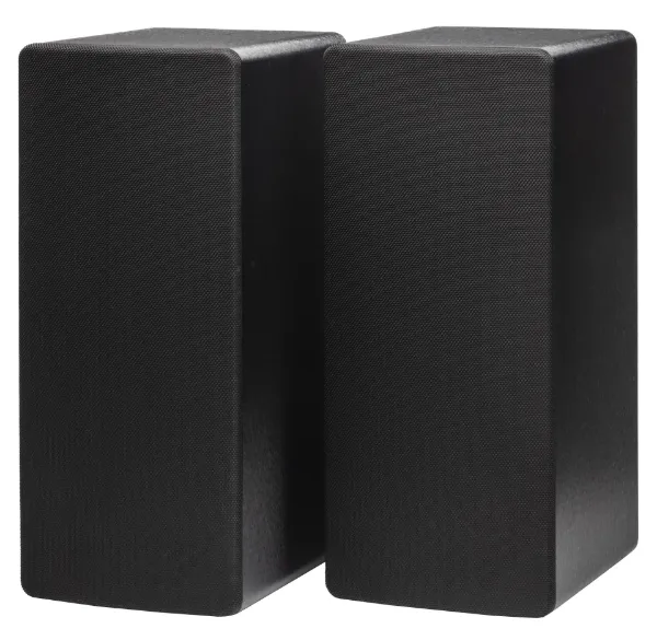 Mitchell Acoustics UStream Three Active stereo wireless Speakers - Black_angled  view