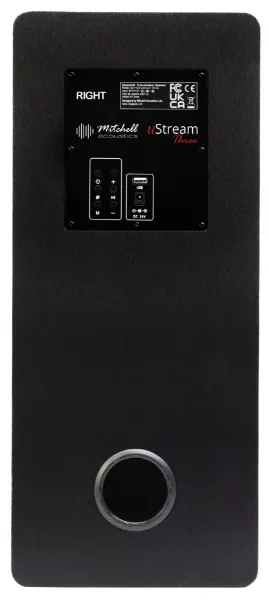 Mitchell Acoustics UStream Three Active stereo wireless Speakers - Black_back 4