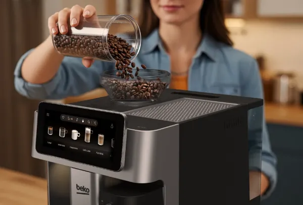 Beko CED7524X CaffeExperto Series Espresso Machine with Integrated Grinder and Milk Cup - Silver