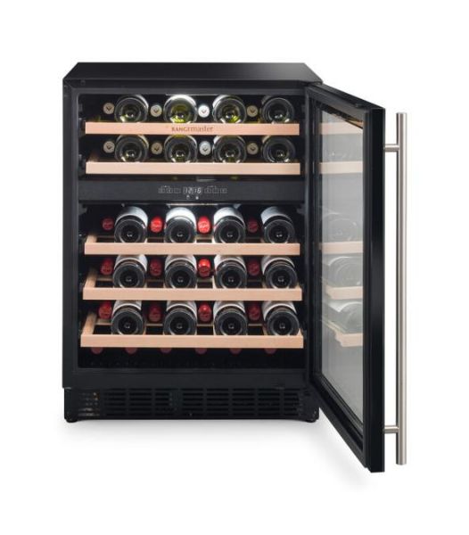Rangemaster RDZ6046SS/ 126180 60cm Dual Zone Wine Cooler in Stainless Steel_front