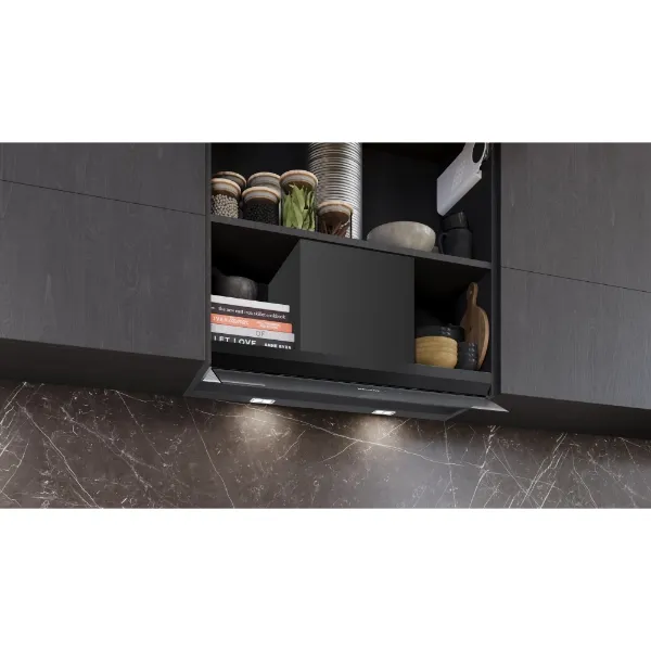 Siemens LJ88BET60B Integrated design hood in matt black _above