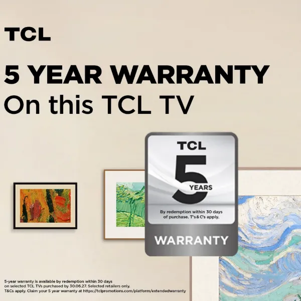 TCL 43A400 PRO-UK 43" 4K Ultra HD QD-MINI LED AI Art TV_warranty