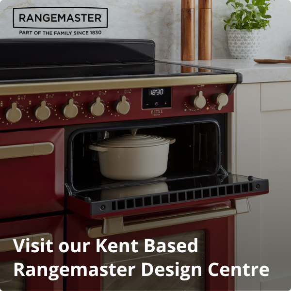 Picture of Rangemaster 113810 Classic Deluxe 100 Dual Fuel Range Cooker in Racing Green with Chrome Trim-CDL100DFFRG/C