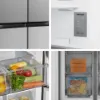 Fridgemaster MQ79395ES 79.4cm 65/35 Total No Frost American Fridge Freezer - Silver_product