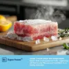 Fridgemaster MQ79395ES 79.4cm 65/35 Total No Frost American Fridge Freezer - Silver_freeze