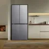 Fridgemaster MQ79395ES 79.4cm 65/35 Total No Frost American Fridge Freezer - Silver_room view