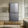 Fridgemaster MQ79395ES 79.4cm 65/35 Total No Frost American Fridge Freezer - Silver_room view 2