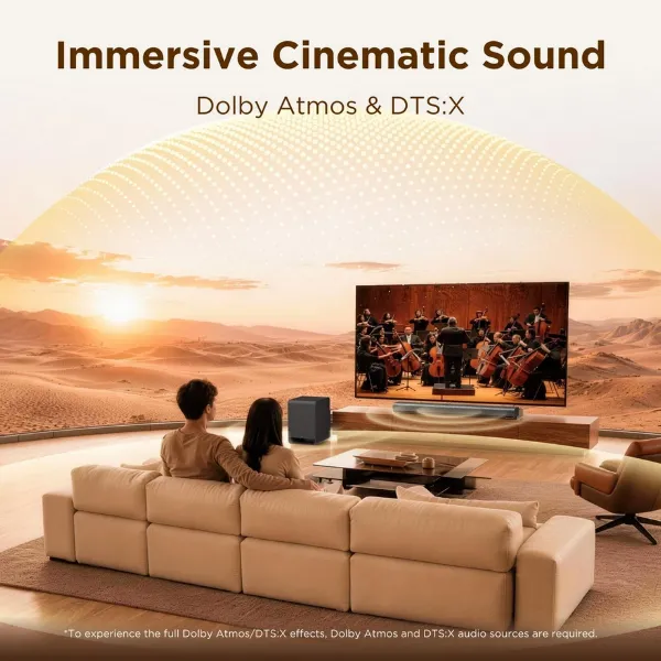 TCL S60K-UK 3.1ch with wireless subwoofer Dolby Atmos in Black_cinema