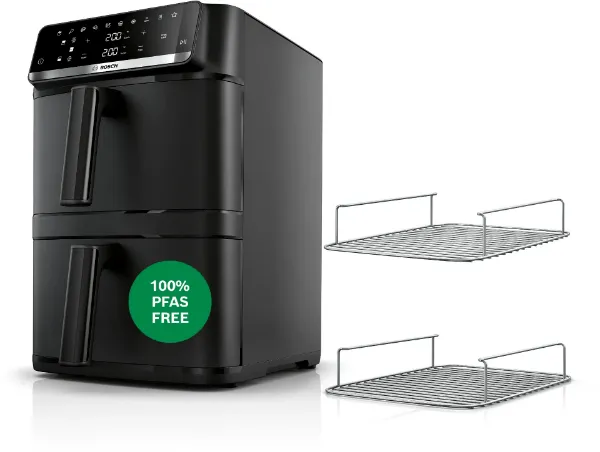 Bosch MAFD661B4G Series 6 Double Stack Drawer Air Fryer Black_main