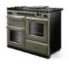 Rangemaster Aura AURO110DF/19313 (AURAO110DFPRBD/YX1) 110cm Dual Fuel Range Cooker - Riverbed with Onyx Trim