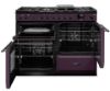 Rangemaster Aura AURO110DF/19314 (AURAO110DFPPLM/YX1) 110cm Dual Fuel Range Cooker - Plum with Onyx Trim