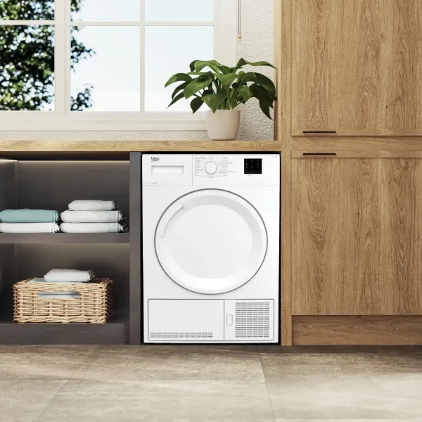 Beko DTKCE80021W 8kg Condenser Tumble Dryer with Sensor Programmes - White