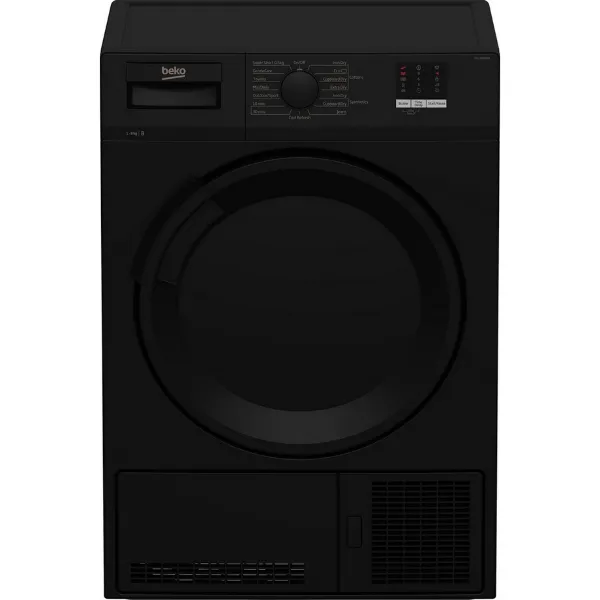 Beko DTLCE80051B 8kg Condenser Tumble Dryer with Sensor Programmes - Black