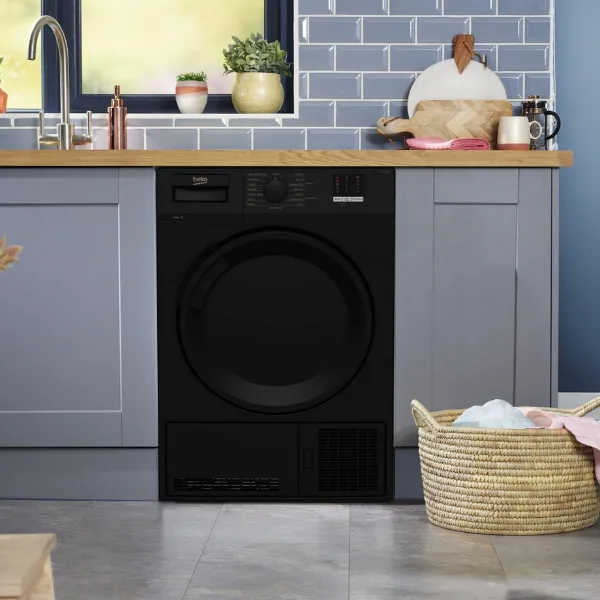 Beko DTLCE80051B 8kg Condenser Tumble Dryer with Sensor Programmes - Black