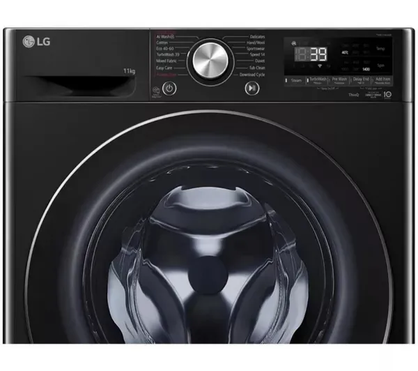 LG Series 4 Pro AI Direct Drive F4Y711NCTN1 - 11 kg Washing Machine - Onyx Black
