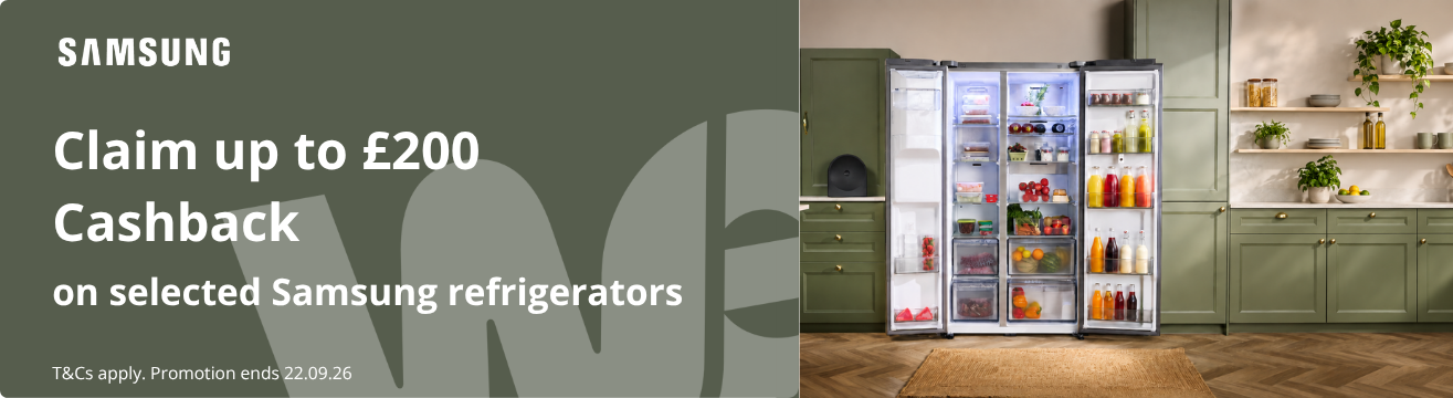 Samsung Fill Your Fridge cashback promotion