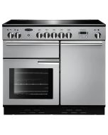 Rangemaster 96020 Professional + 100 Induction Range Cooker in Stainless Steel with Chrome Trim