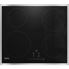 Miele KM7201FR *EX DISPLAY* 4 Zone Induction Hob in Black with Stainless Steel Trim